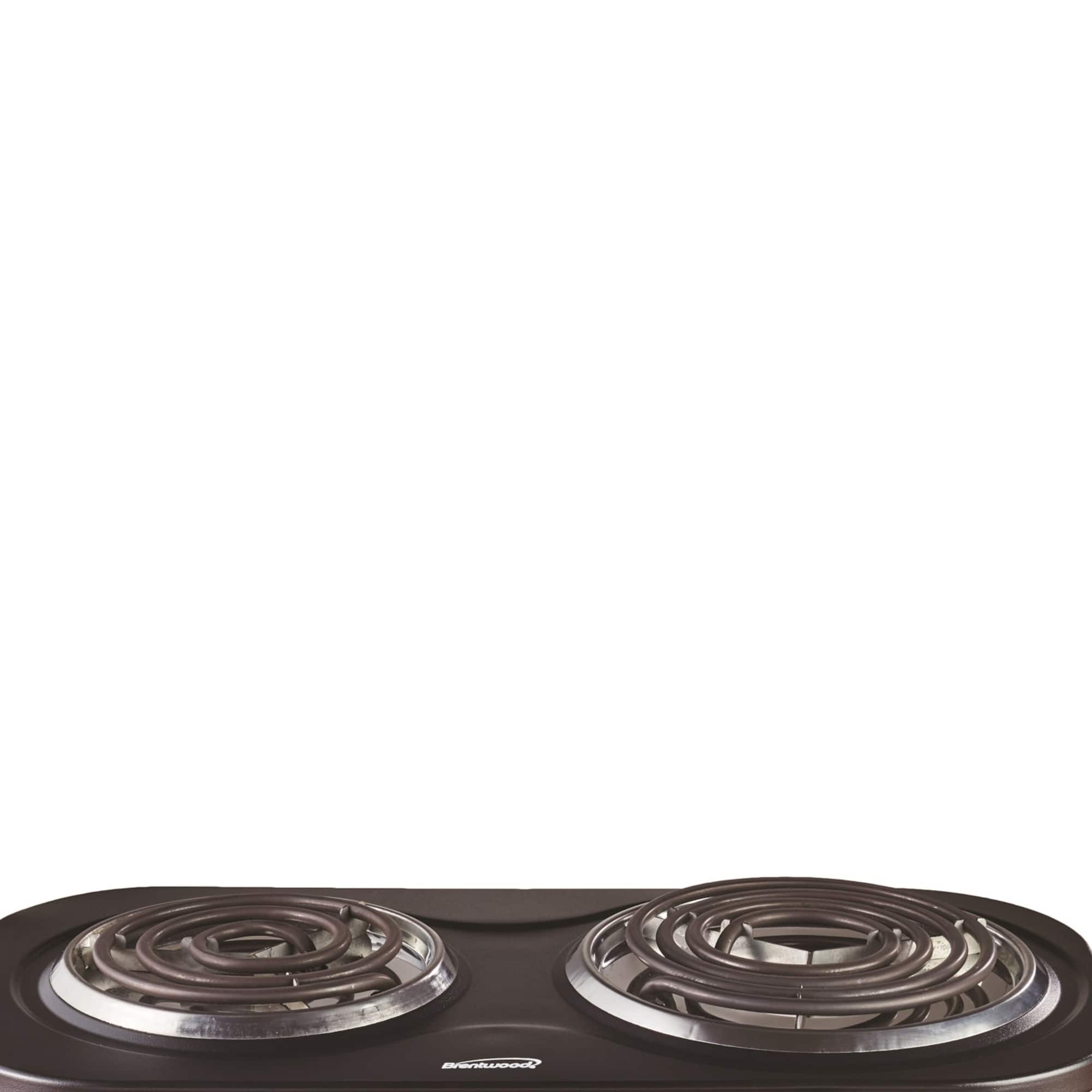 Brentwood Black 1,500 Watt Double Electric Burner